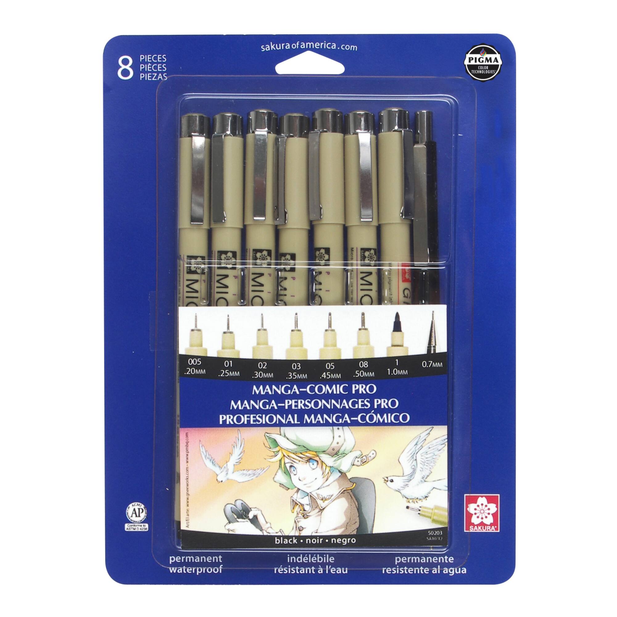 Pigma® Manga-Comic Pro Sketching & Inking Set